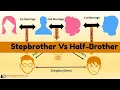 Stepbrother VS Half-Brother What s the difference