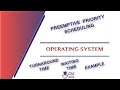 Preemptive Priority Scheduling Scheduling Lec 19 Operating System