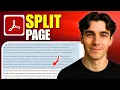 How To Split A PDF Page Into Two Pages Using Adobe Acrobat Pro Tutorial 2026