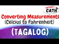Converting Measurements Units of Temperature Celsius to Fahrenheit Tagalog Tutorial