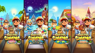 subway surfers bali vs winter holiday vs rio vs moscow gameplay subway surf world tour video game