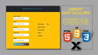 JavaScript Mini Project Student Grade Calculator in JavaScript with Code Hindi