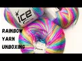 Yarn Haul Ice Yarns Picasso RAINBOW 64626 Unboxing First Impressions Exploring
