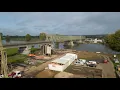 Download Lagu Drone beelden van de aanleg fietsbrug verbinding over de Maas tussen Cuijk en Mook