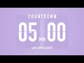 5 Minute Countdown Timer Flip Clock with Bell Alerts