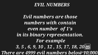 evil Number java loop icse isc class 10 11 12