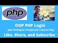 OOP PHP Login and MySQL