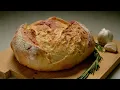 RUSTIC ROSEMARY GARLIC BREAD Artisan Bread Anyone Can Make