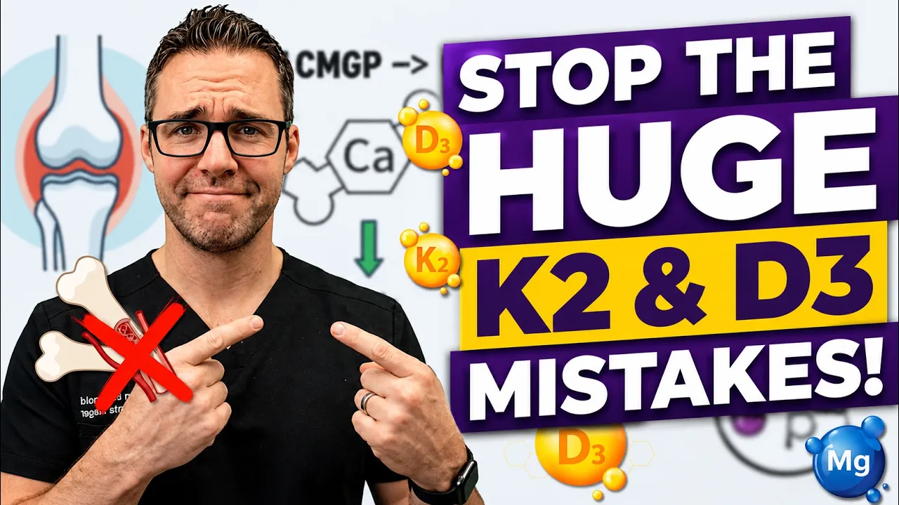 The HUGE 50%+ Vitamin K2, Vitamin D3, Magnesium & Calcium MISTAKES!