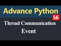 Thread Communication Event in Python Hindi