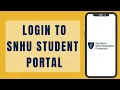 mySNHU Student Portal Login How To Sign In To mySNHU Step By Step