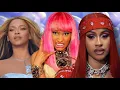 Nicki GOES ALL BLACK😈Meg PLAYS FOOTSIES DOWN CHARTS😭Bey FACE BUTCHERED😩Cardi TOUR OUTDO NICKI? Doja