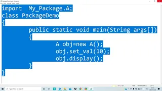 Steps to execute Java Packages -