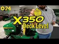 How to Level John Deere X350 Mower Deck