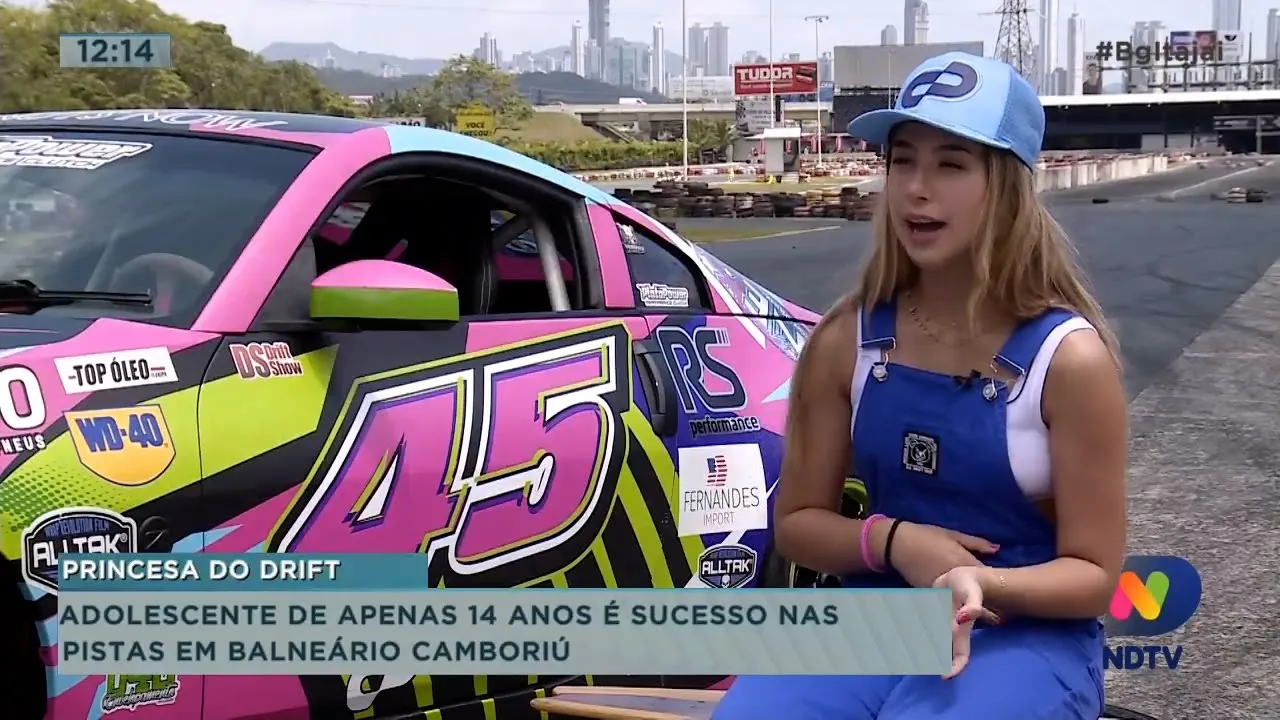 Adolescente de 14 anos é sucesso nas pistas em Balneário Camboriú