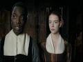Cleavage Busty Anya Taylor-Joy in Brown Satin Period Dress