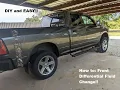 How to Front differential fluid change - 2015 Ram 1500 Quad Cab