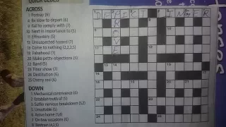 How we play English crossword game