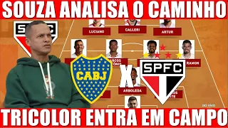 ❤️BOCA JUNIORS X SÃO PAULO FC - SOUZA ANALISA O CAMPINHO DO TRICOLOR PARA O JOGÃO DE HOJE