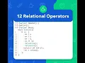 12 Relational Operators