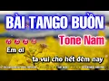 Download Lagu Karaoke Bài Tango Buồn Tone Nam - Nhạc Sống Beat Mới | Karaoke Huỳnh Lê