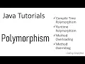 Java Tutorials - Polymorphism in Java Compile time RunTime Polymorphism