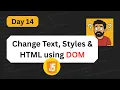 Change Text Styles HTML using JavaScript