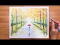 Download Lagu autumn rain| Acrylic Painting Tutorial | Sophia Art