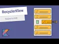 RecyclerView Swipe to Update Item in Android Studio - Part 5
