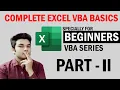 EXCEL VBA Basics Part 2 - Complete Series Advance Excel Message Box in VBA MSGBOX in Excel