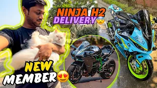 Hamara New Family Member π€© and Kawasaki Ninja H2 ki Delivery π±