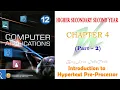Chapter 4 Part 2 Introduction to Hypertext Pre-Processor TN board 12th Computer Application