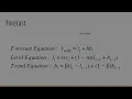 3 11 Holt s Linear Trend Model Theory