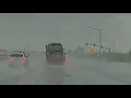 California Winter Storm I-5 commute into Sacramento - Dash Cam