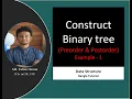 Construct binary tree from preorder and postorder Data Structure Bangla Tutorial