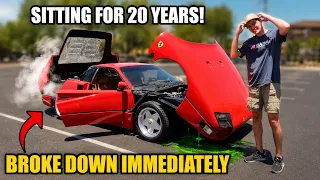 First Drive In The Fake F40 After Sitting 20 Years... (It Lasted 1 Mile)