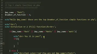 3 Simple functions on php IF While Foreach and Arrays