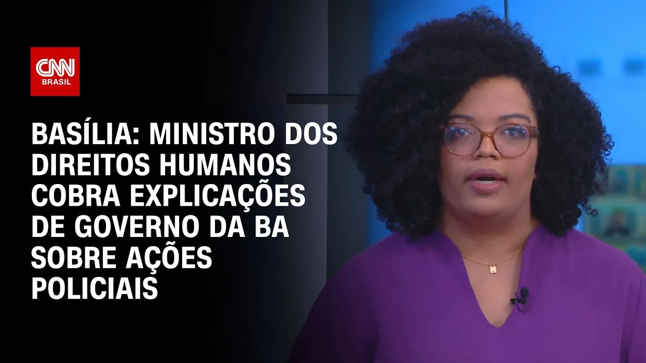 Ministro dos Direitos Humanos cobra explicações de governo da BA sobre ações policiais | LIVE CNN