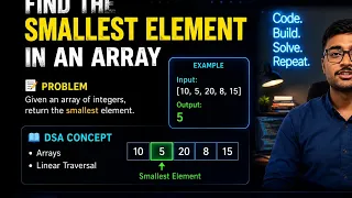 Find Smallest Element in Array Python DSA O n Best Approach with Python