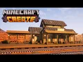 Minecraft WESTERN Train Station with Create Mod Build Tutorial