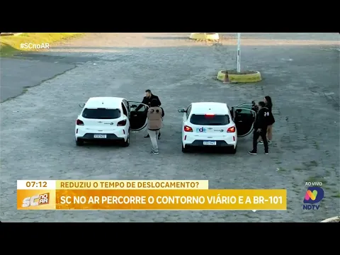 SC no Ar compara trajetos no Contorno Viário e BR-101