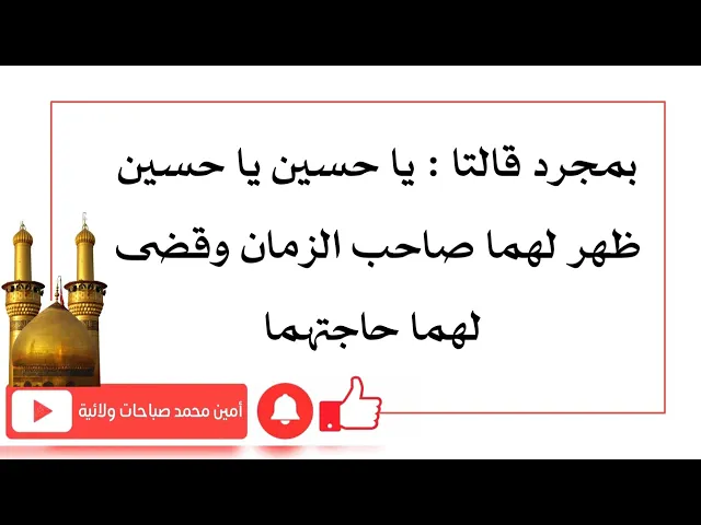 ⁣بمجرد قالتا : يا حسين يا حسين ظهر لهما صاحب الزمان عليه السلام وقضى حاجتهما الحادثة وقعت في مصر