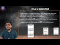 Stack subroutine in microprocessor