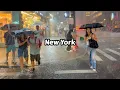 Download Lagu Walking In Heavy Thunderstorm At Night In NYC Flash Flood Warning
