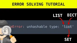 Python TypeError unhashable type list