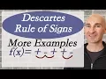 Descartes Rule of Signs to Determine Number of Positive Negative Zeros