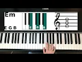 How To Play Em On Piano