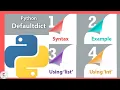 Intermediate python tutorial defaultdict in Python Collections Coding tricks by swetha
