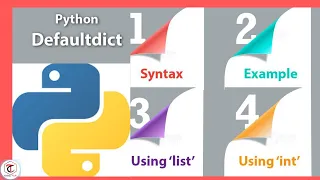 Intermediate python tutorial defaultdict in Python Collections Coding tricks by swetha