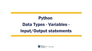 Python Data Types - Variables